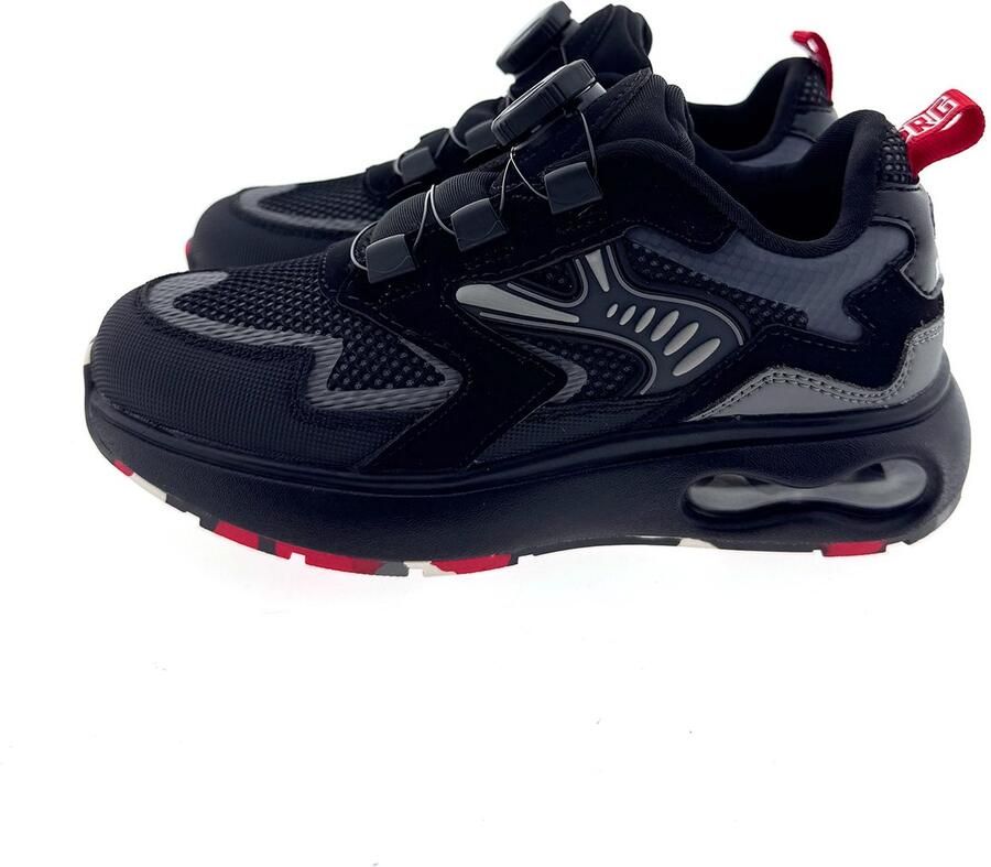 Red-Rag 15877 speedlace sneaker zwart combi