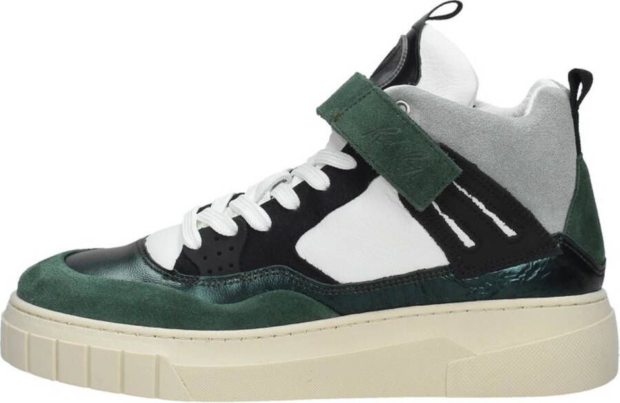 Red-Rag Red Rag 71538 Hoge sneakers Leren Sneaker Dames Groen - Foto 4