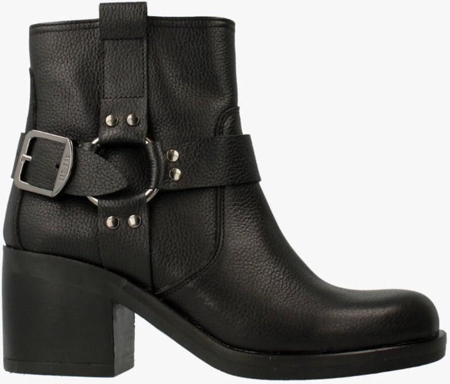 Red-Rag Buckle Low Boot Black Nappa