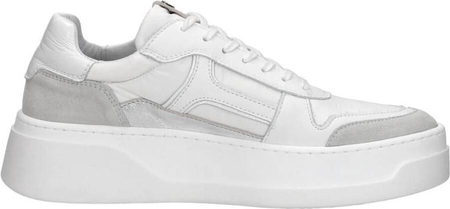 RED-RAG Lage Sneakers Dames 72118 Leer Wit