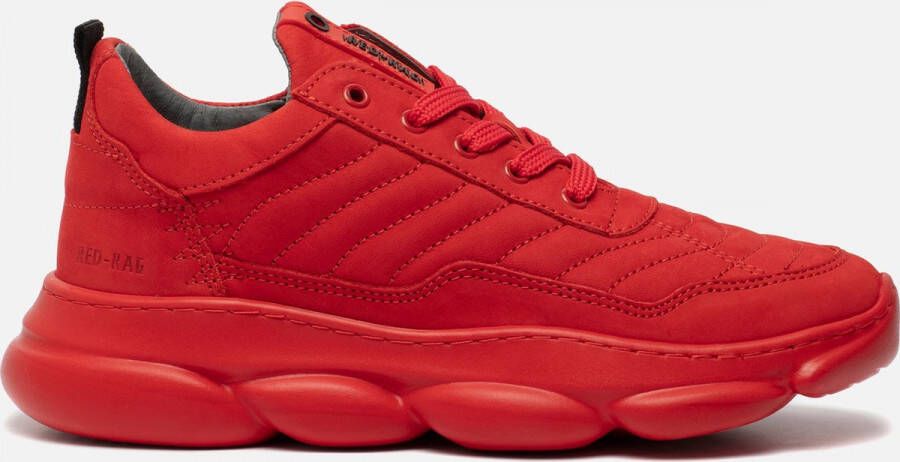 Red-Rag Jongens Veterschoenen & Klitteband Red rag 13541 424 Red Nubuck Rood - Foto 4