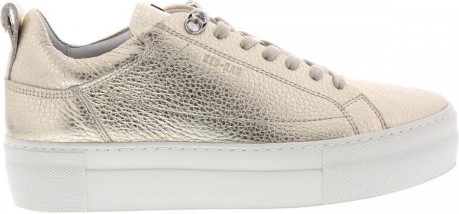 Red-Rag Red Rag Vrouwen Suède Effen Lage sneakers Damesschoenen 74402 Goud - Foto 8