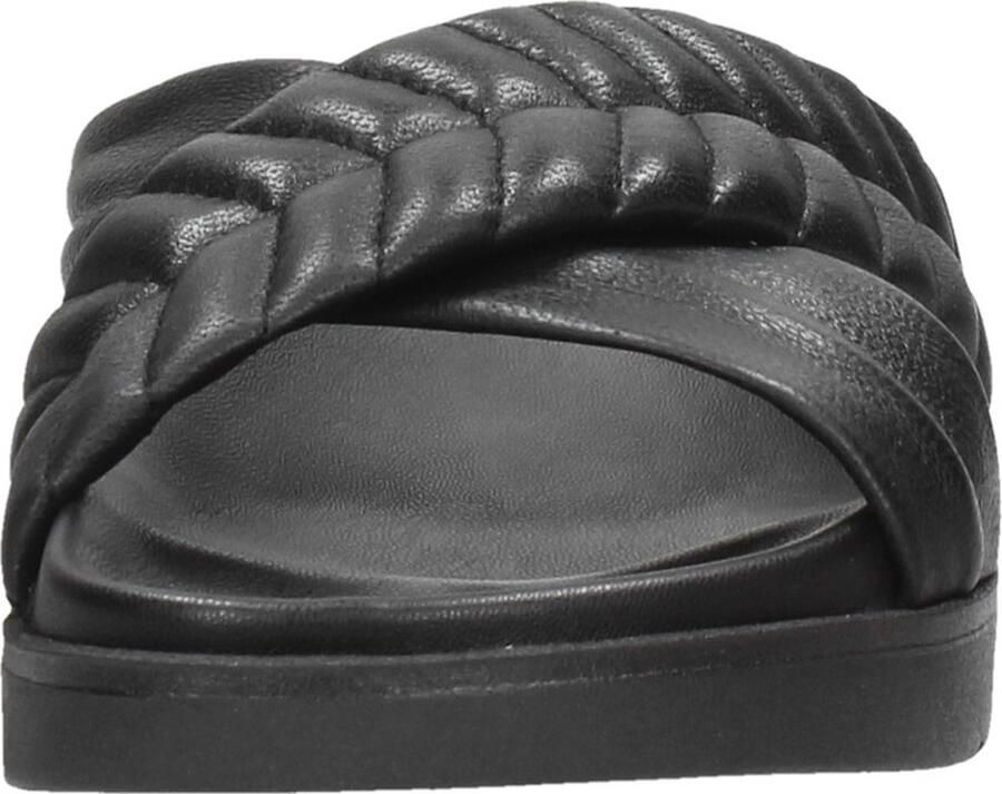 Red-Rag Women Flat Sandal Padding Open Teen zwart