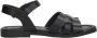 Red Rag Sandalen Plat Sandalen Plat Zwart - Thumbnail 1