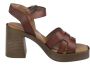 MW RED-RAG Cognac sandalen met hak | 79720 - Thumbnail 5