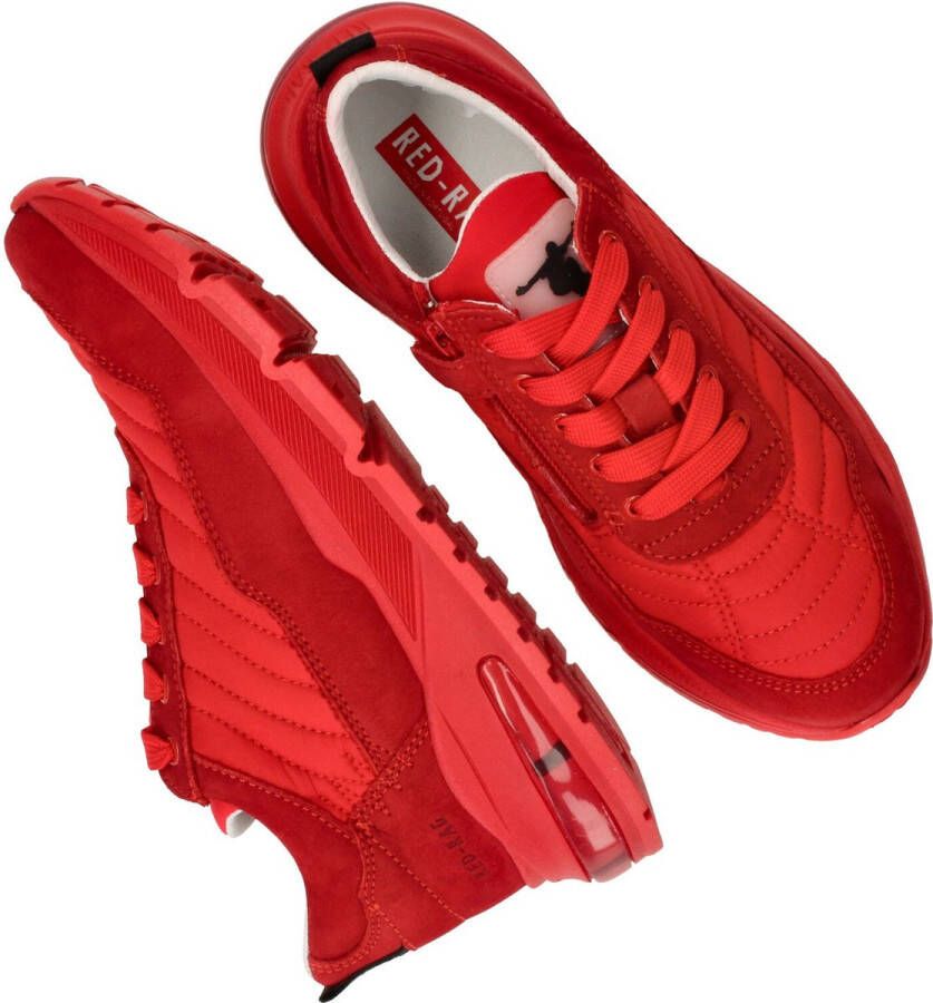 Red Rag Stijlvolle rode leren sneakers voor jongens Red Dames - Foto 3