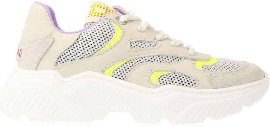 Red Rag 13298 chunky leren sneakers beige Meisjes Leer Meerkleurig 40 - Foto 4