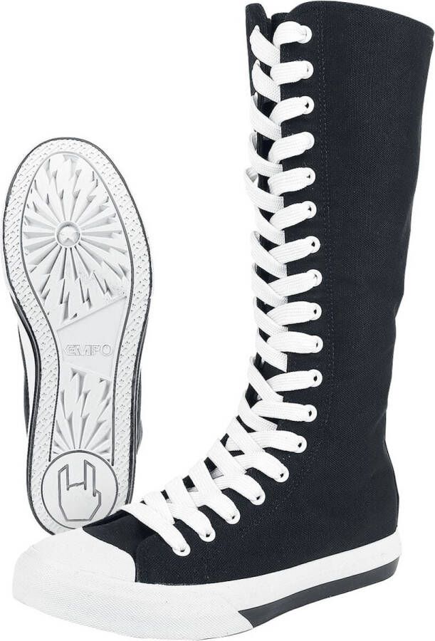 R.E.D. ROCK-ENGINEERED DESIGN Zwarte sneakers met hoge schacht Vrouwen