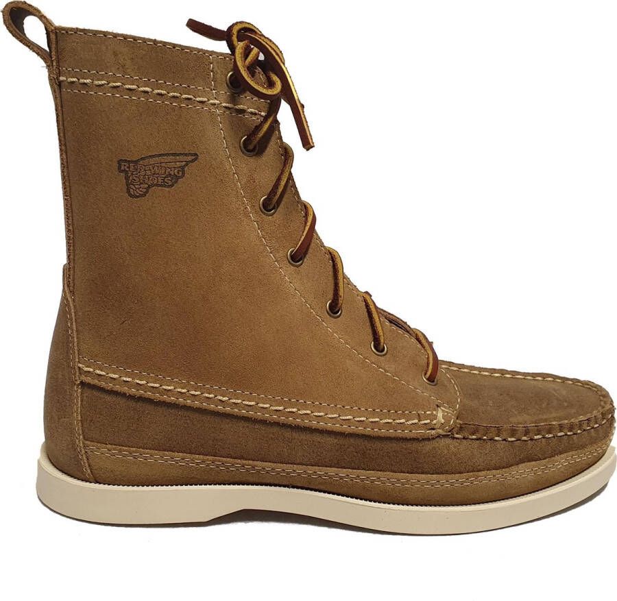 Red wing Wabasha Boat Boot Suede 07190 Camel - Foto 1