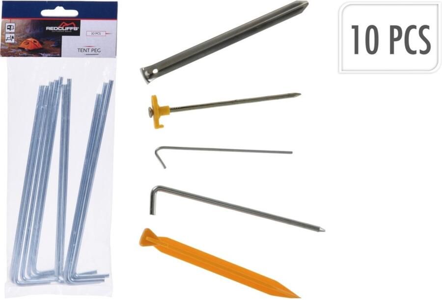 Redcliffs Tent Haringen Zilver Rvs Stuks