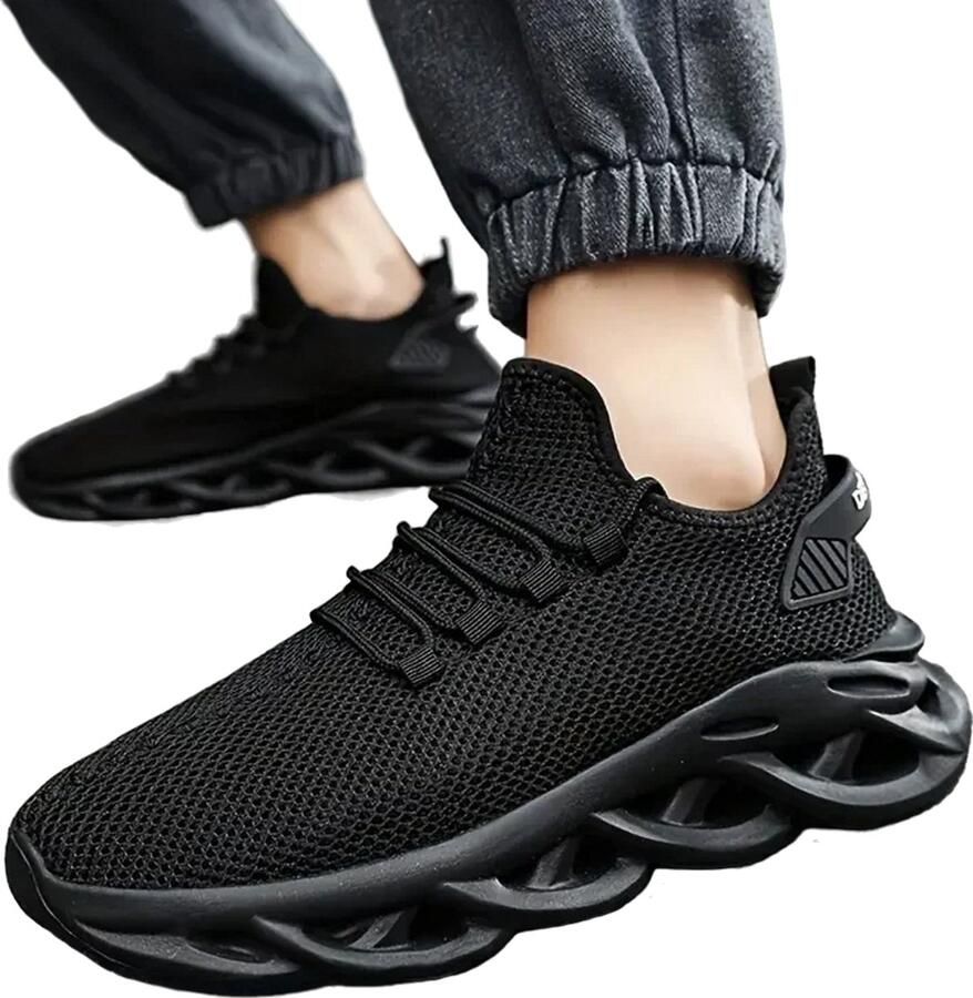 RedParrot Hardloopschoenen Sportschoen Zwart Fitness Schoen Heren