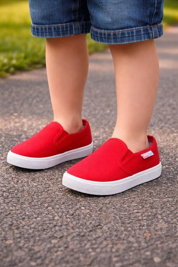 RedParrot Nette Instappers voor Kinderen Loafers Sneaker Schoenen Rood