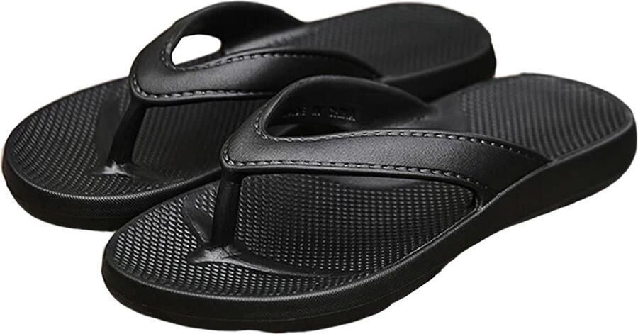 RedParrot Teenslippers Kunst Leer Slippers en Model Zwart Zachte demping