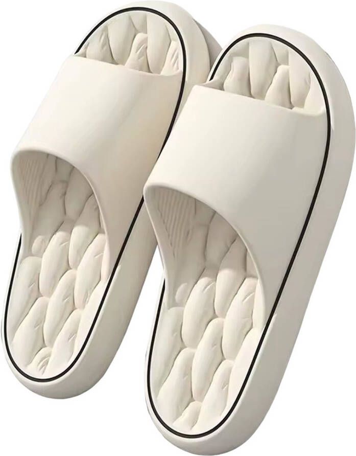 RedParrot Soft Slippers Deluxe Wit Beige en Zacht