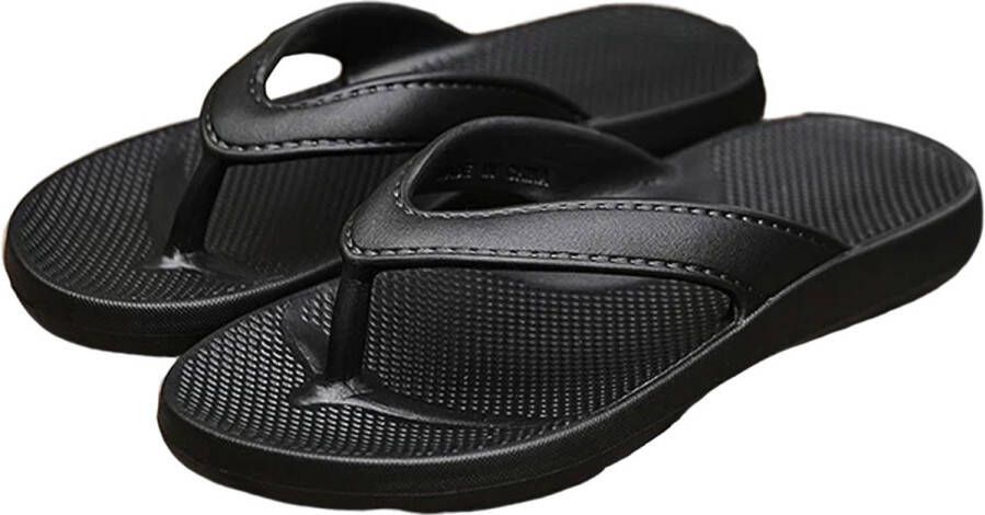 RedParrot Teenslippers Kunst Leer Slippers en Model Zwart Zachte demping
