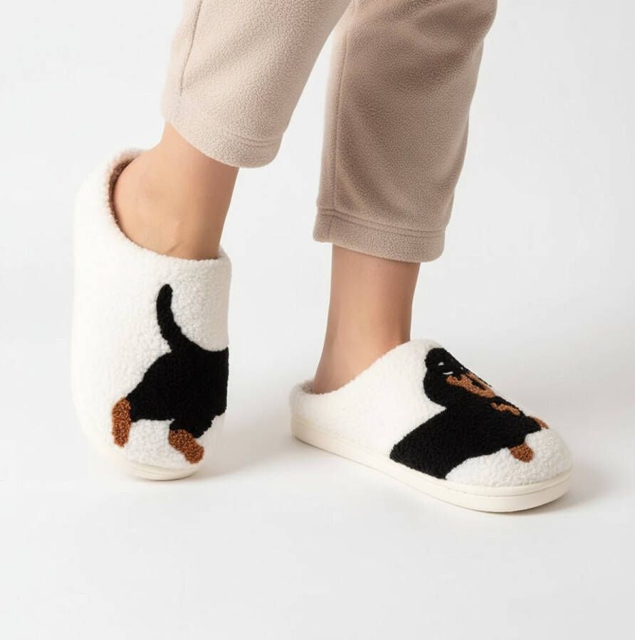 RedParrot Warme Teckel Sloffen Hond Grappig Pantoffels Instappers Unisex