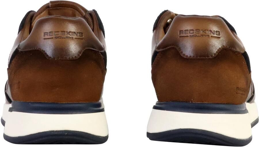 Redskins Lage leren sneakers in strokleur - Foto 2