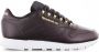 Reebok Classic Leather CL LTHR Dames Sneakers Sportschoenen Vrijetijds Schoenen FW1258(Midnight Shadow Matte Gold White ) - Thumbnail 1