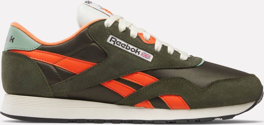 Reebok CLASSIC NYLON HUNTER Groen PUMP ORANGE VINTAGE CHALK Heren Sneakers Groen