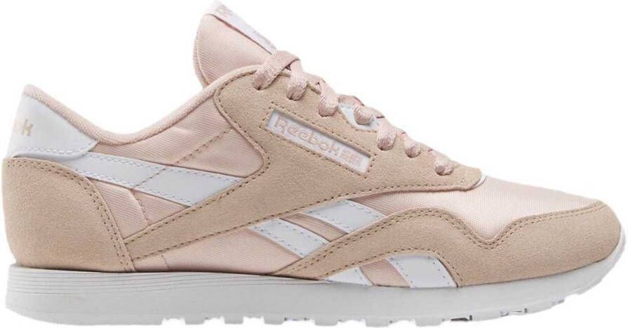 Reebok Classics Classic Nylon sneakers beige lichtroze wit