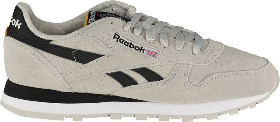 Reebok Classics Classic Leather suède sneakers grijs zwart