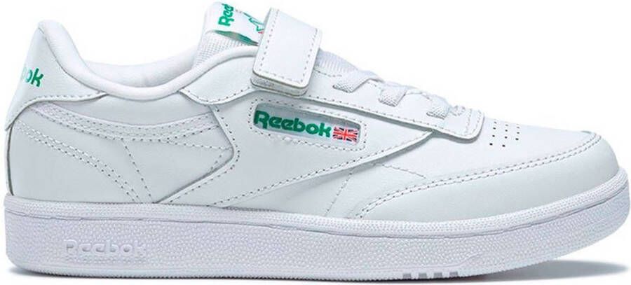 Reebok Club C 1v Sneaker Tennis Schoenen white glen green vector blue maat: 31 beschikbare maaten:27 28 29 30 31 32 33 34