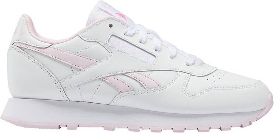 Reebok Classic Serie Sportieve Schoenen Wit en Roze Leer en Synthetisch