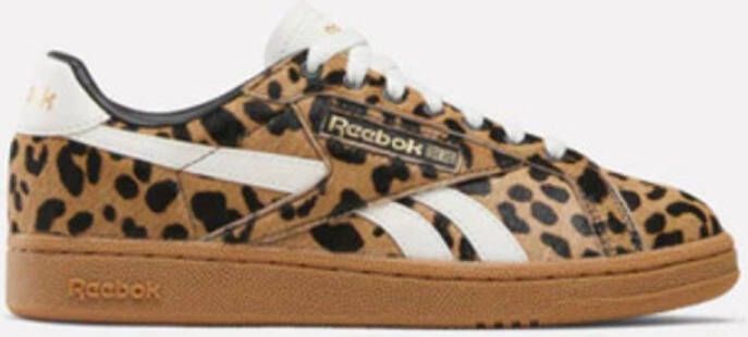 Reebok CLUB C GROUNDS Dames Sneakers cheetah
