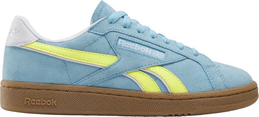 Reebok CLUB C GROUNDS UK Blauw SOLAR ACID YELLOW GUM Dames Sneakers Blauw