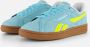Reebok CLUB C GROUNDS UK Blauw SOLAR ACID YELLOW GUM Dames Sneakers Blauw - Thumbnail 1