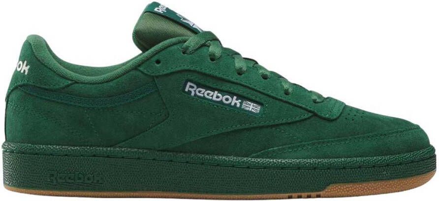 Reebok Donkergroene Lage Sneaker met Geborduurd Logo