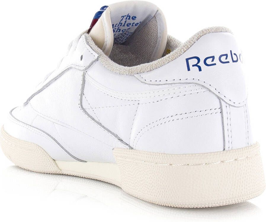 Reebok Club C 85 Vintage white chalk blue Wit Leer Lage sneakers Unisex