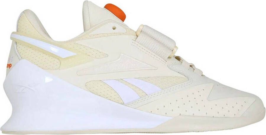 Reebok Legacy Lifter III Weightlifting Sneakers Classic White Ftwr White Smash Orange S23-R