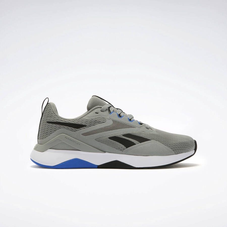 Reebok NANOFLEX TR 2 Grijs 3 Zwart Blauw Heren Sportschoenen Grijs