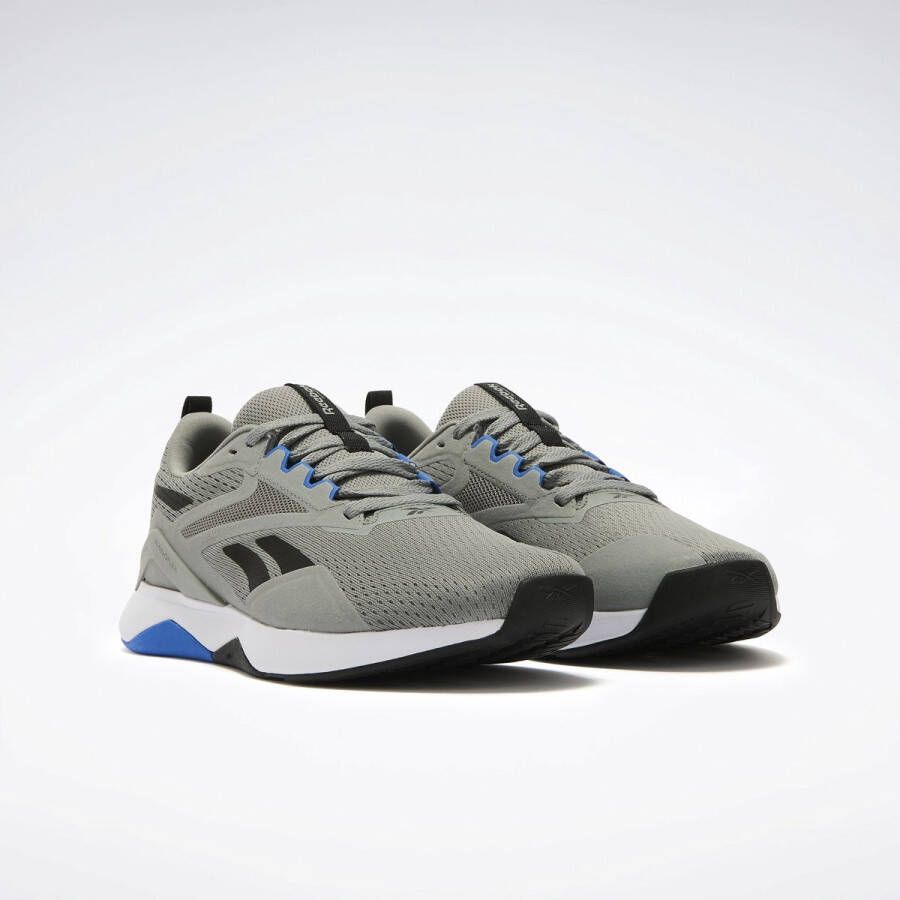 Reebok NANOFLEX TR 2 Grijs 3 Zwart Blauw Heren Sportschoenen Grijs