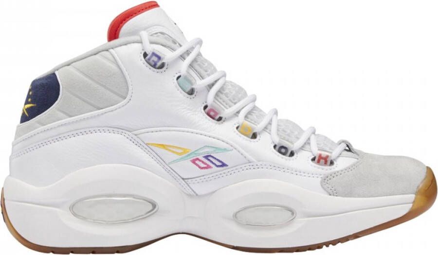 Reebok Question Mid De schoenen van het basketbal Witte