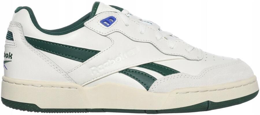 Reebok BB 4000 II Sportschoenen Uniseks Wit en Groen Leder