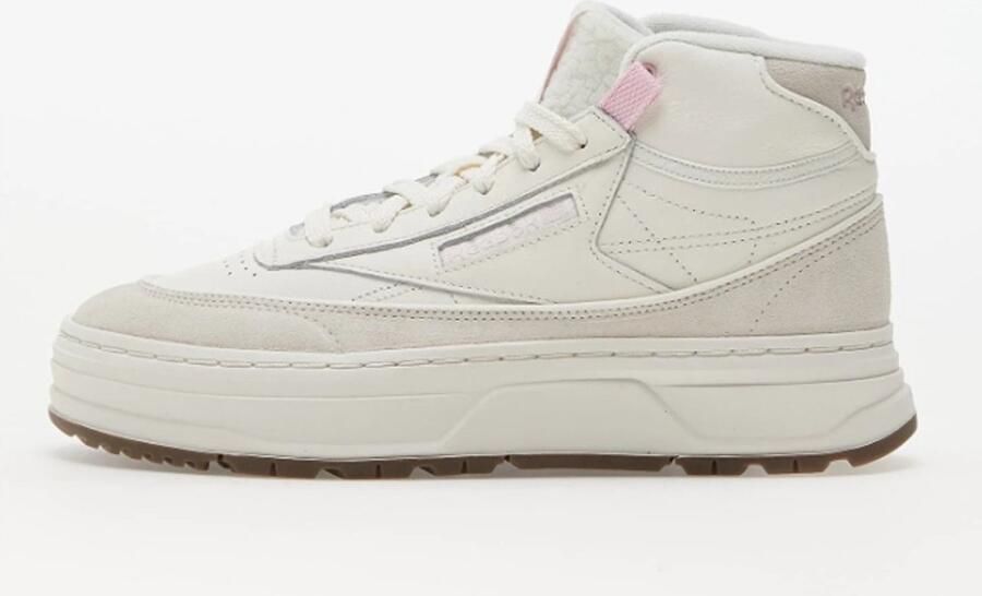 Reebok Club C Dames Leren Schoenen Wit Veters - Foto 2