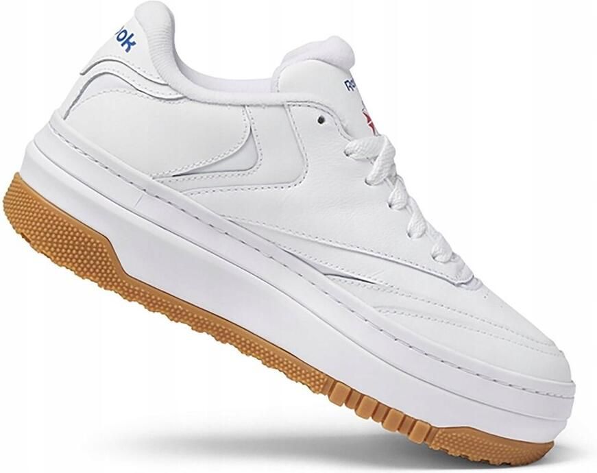 Reebok Club C Dames Sneakers Leren Bovenwerk Wit