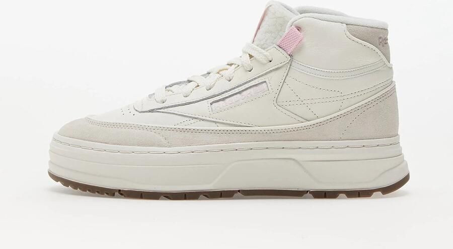 Reebok Club C Dames Leren Schoenen Wit Veters