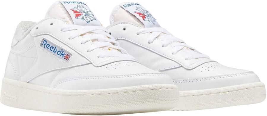 Reebok Club C 85 Vintage white chalk blue Wit Leer Lage sneakers Unisex - Foto 2