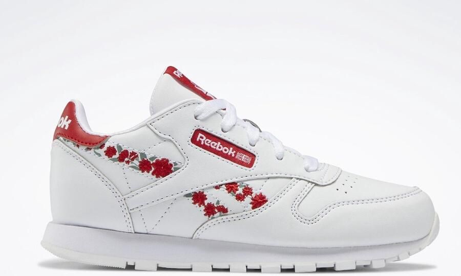 Reebok Sport Stijl Meisjes Sneakers Wit Bloemen