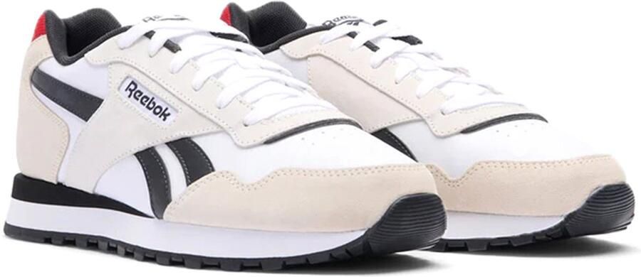 Reebok Unisex Glide Sport Sneaker Vrijetijdsschoenen 100230822 Wit Rood Zwart - Foto 2