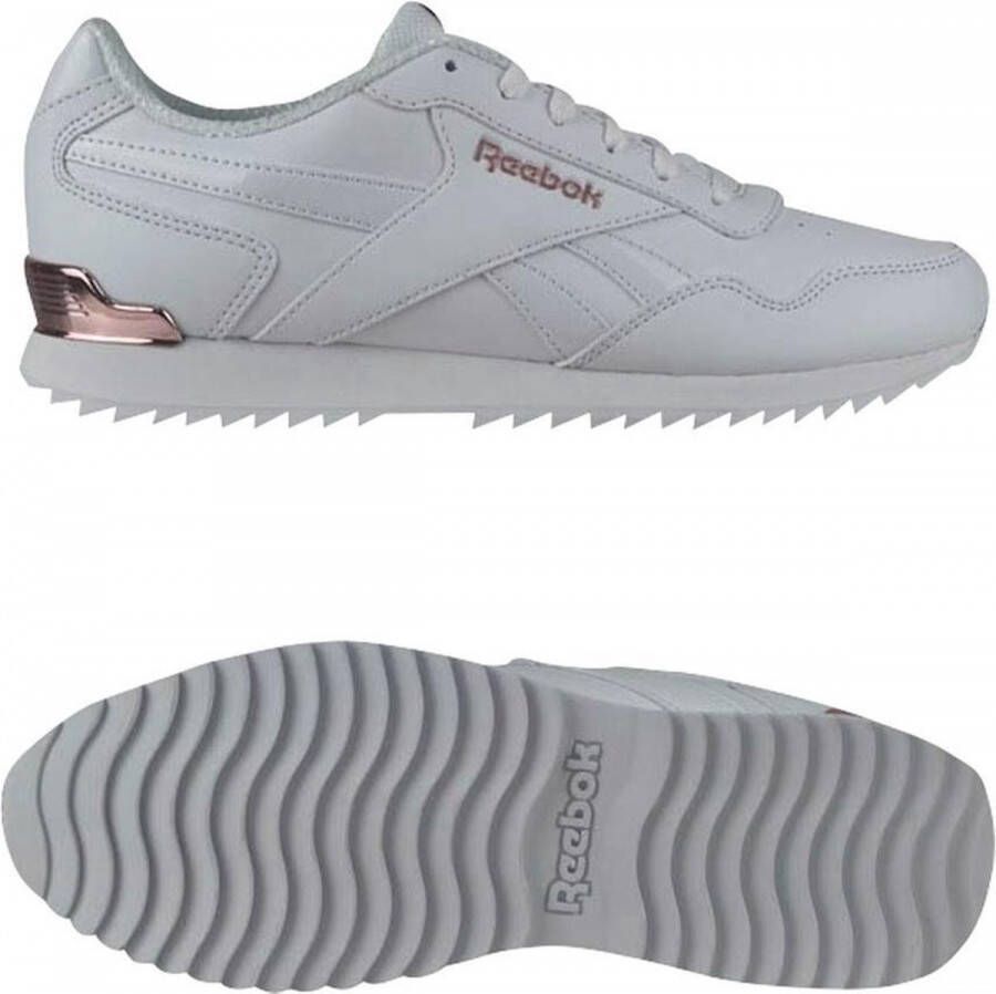 Reebok Royal Glide Ripple Clip sneakers dames wit roze