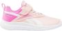 Reebok Training Rush Runner 5 hardloopschoenen wit roze zalm Jongens Meisjes Textiel 28 Sneakers - Thumbnail 2
