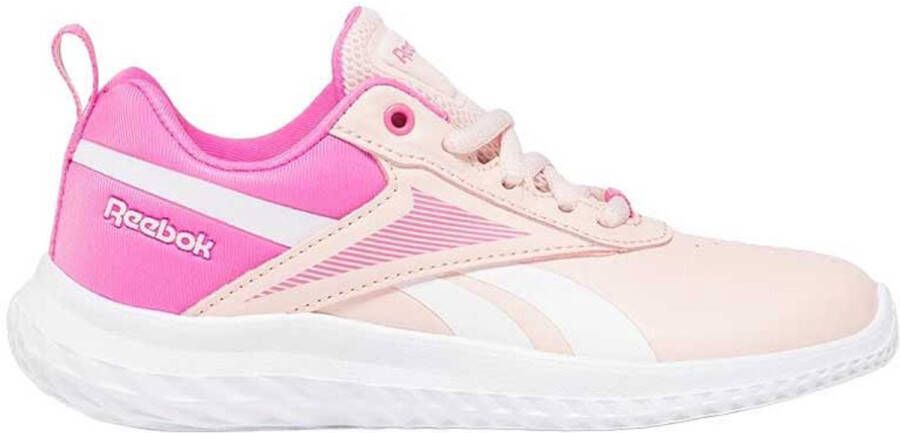 Reebok Training Rush Runner 5 SYN sportschoenen wit roze zalm Jongens Meisjes Textiel 30.5 - Foto 2