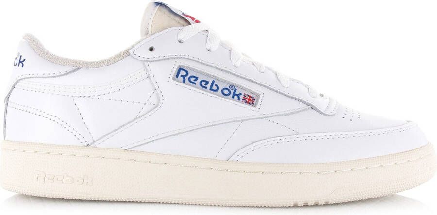 Reebok Club C 85 Vintage white chalk blue Wit Leer Lage sneakers Unisex