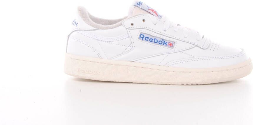 Reebok Club C 85 Vintage white chalk blue Wit Leer Lage sneakers Unisex