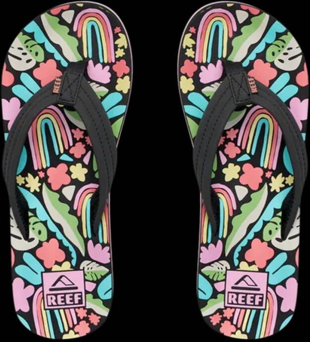 Reef Ahi Kinder Teenslippers Cj6550 Kleur Multicolour