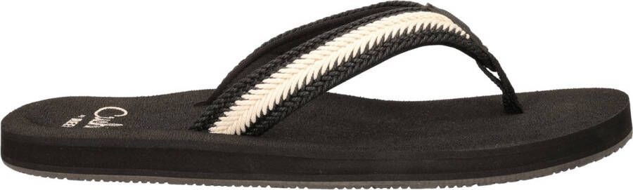 Reef baja maria Slippers dames Black Black White